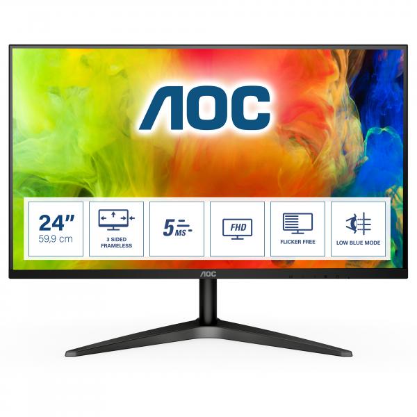 Aoc B1 Series - 24 inch - Full HD VA LED Monitor - 1920x1080 [24B1H]