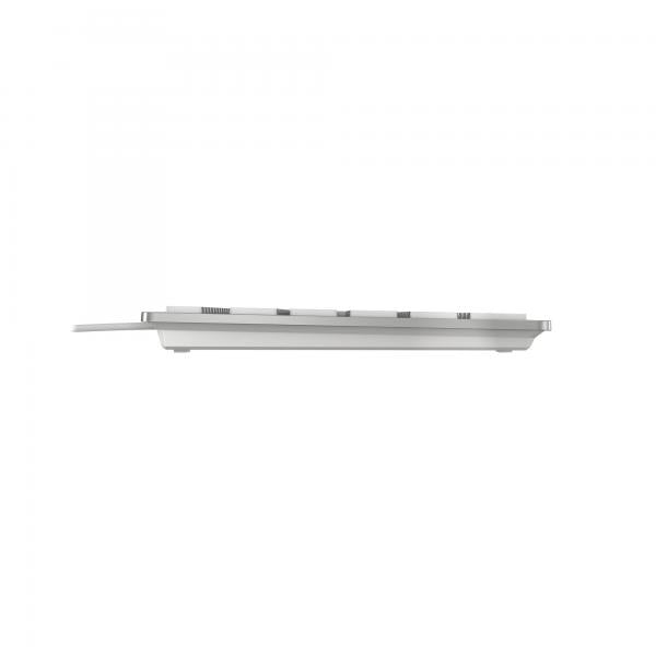 Cherry KC 6000 SLIM - Keyboard - Corded - QWERTY - Silver/White [JK-1600EU-1]