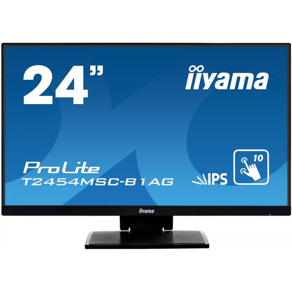 Iiyama ProLite 24 inch Touch - Full HD IPS LED Monitor - 1920x1080 [T2454MSC-B1AG]