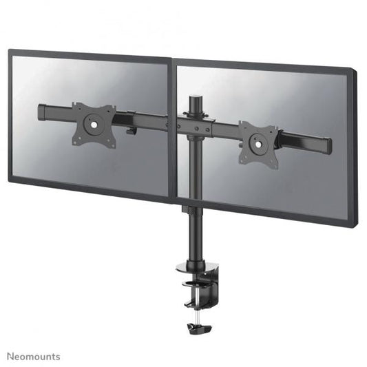 Neomounts 10-27 inch - Flat screen desk mount for 2 screens ( Clamp ) [FPMA-DCB100DBLACK]