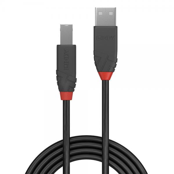 LINDY CAVO USB 2.0 A/B ANTHRA LINE, 1M [36672]