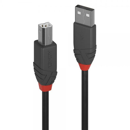 LINDY CAVO USB 2.0 A/B ANTHRA LINE, 1M [36672]