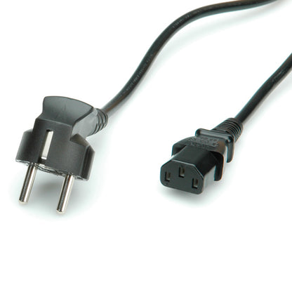 VALUE POWER CABLE, STRAIGHT IEC CONNCECTOR, BLACK, 1.8M [19.99.1018]