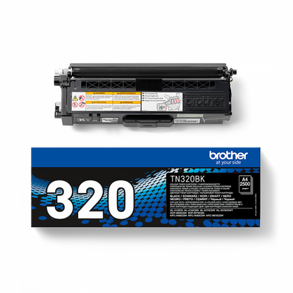 Brother TN-320BK cartuccia toner 1 pz Originale Nero [TN320BK]