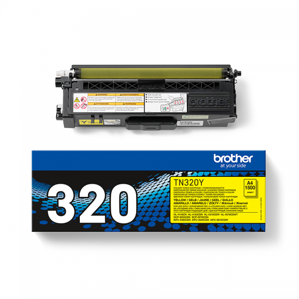 Brother TN-320Y cartucho de toner 1ud Original Amarillo [TN320Y]