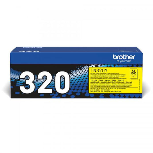 Brother TN-320Y cartucho de toner 1ud Original Amarillo [TN320Y]