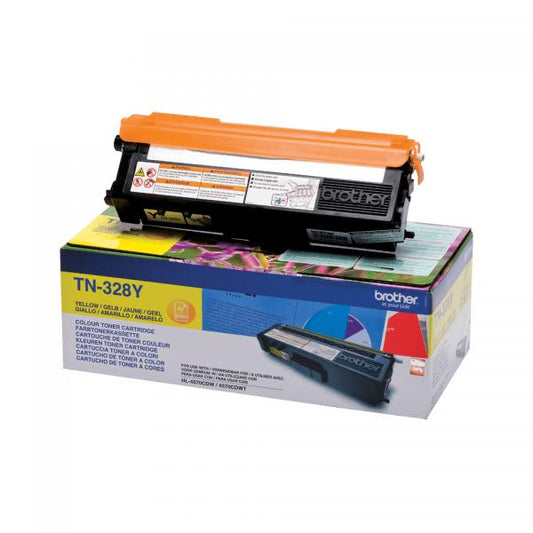 Brother TN-328Y cartuccia toner 1 pz Originale Giallo [TN328Y]