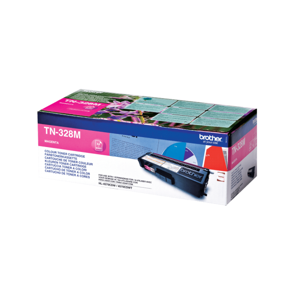 Brother TN-328M cartuccia toner 1 pz Originale Magenta [TN328M]