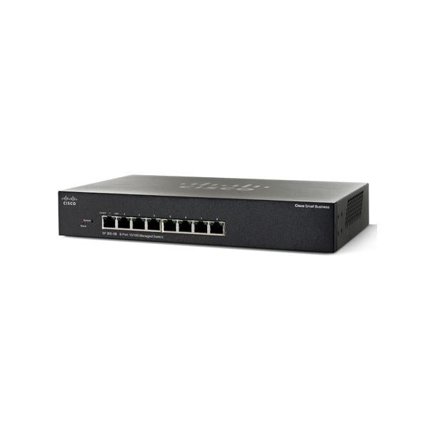 Cisco SMB SF 300-08 8-port 10/100 Managed Switch SRW208-K9-G5 [SRW208-K9-G5]