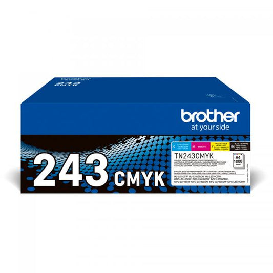 BROTHER MULTIPACK TONER 1000PAGINE/CAD NERO CIANO MAGENTA GIALLO [TN243CMYK]