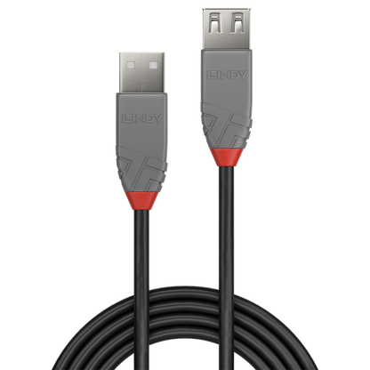 Lindy 36701 cavo USB 0,5 m USB 2.0 USB A Nero, Grigio [LINDY36701]