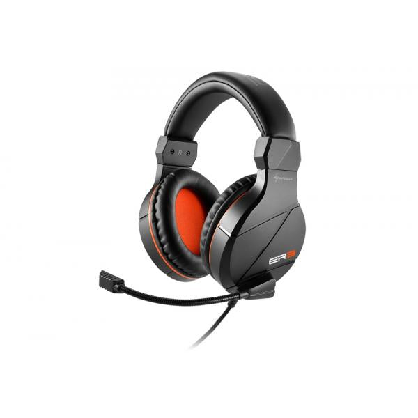 Sharkoon RUSH ER3 Wired Over-the-Ear Headset Gaming Black, Red [RUSHER3BLACK]