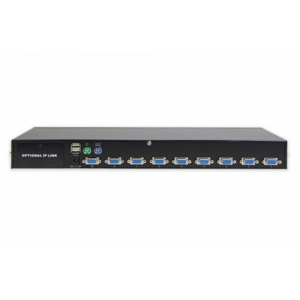 Digitus 8 port Combo KVM switch - 1 user - 8 PCs - IP function module slot [DS-23200-2]