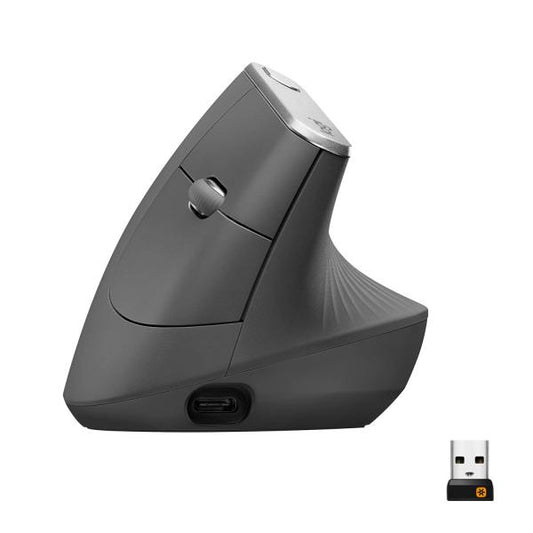 Logitech MX Vertical Advanced Ergonomic Wireless Mouse - Graphite [910-005448]