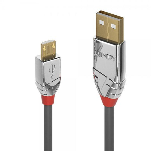 Lindy 36650 cavo USB 0,5 m USB 2.0 USB A Micro-USB B Grigio [LINDY36650]