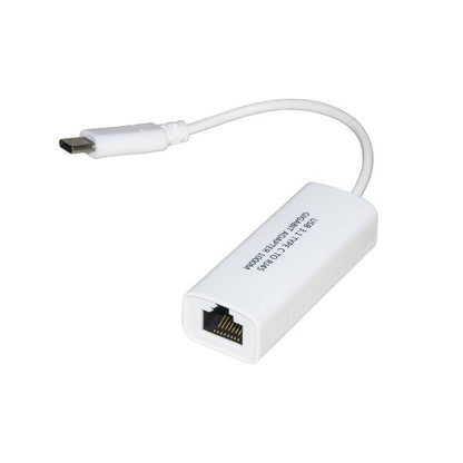 LINK ADATTATORE USB-C MASCHIO - CONNETTORE RJ45 FEMMINA PER RETI GIGABIT 10/100/1000 [LKADAT82]