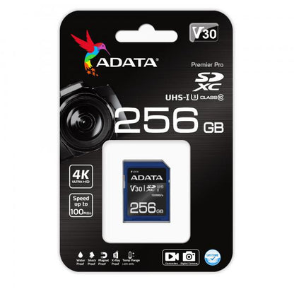 ADATA ASDX256GUI3V30S-R memoria flash 256 GB SDXC UHS-I Classe 10 [ASDX256GUI3V30S-R]