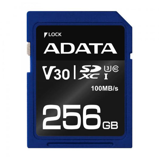 ADATA ASDX256GUI3V30S-R memoria flash 256 GB SDXC UHS-I Classe 10 [ASDX256GUI3V30S-R]