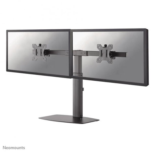 Neomounts 10-27 inch - Flat Screen Desk Mount (1 pivot & tiltable) - 2 Monitor - Black [FPMA-D865DBLACK]