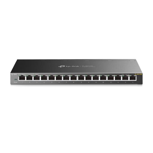 TP-Link TL-SG116E Non gestito L2 Gigabit Ethernet (10/100/1000) Nero [TL-SG116E]