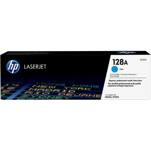 HP TONER CIANO 128A PER LASERJET CP1525/CM1415 [CE321A]