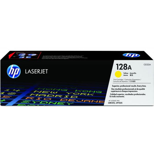 HP TONER GIALLO 128A PER LASERJET CP1525/CM1415 [CE322A]