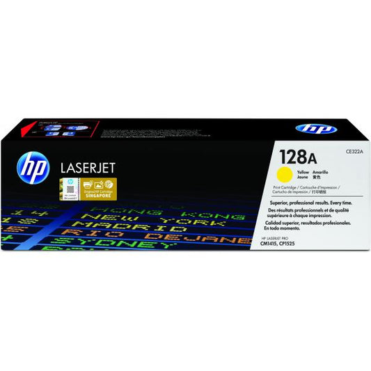 TONER HP AMARILLO 128A PARA LASERJET CP1525/CM1415 [CE322A]