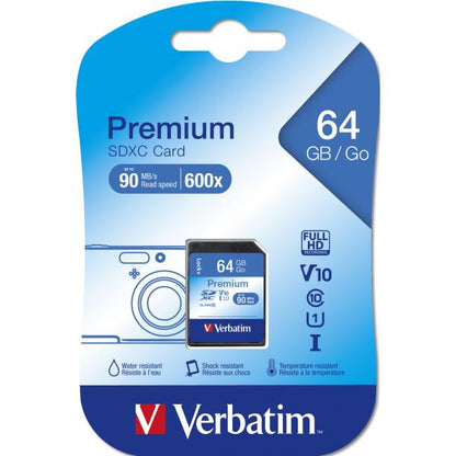 TARJETA SD VERBATIM XC/UHS1 (SDXC) 64GB CLASE 10 [44024]