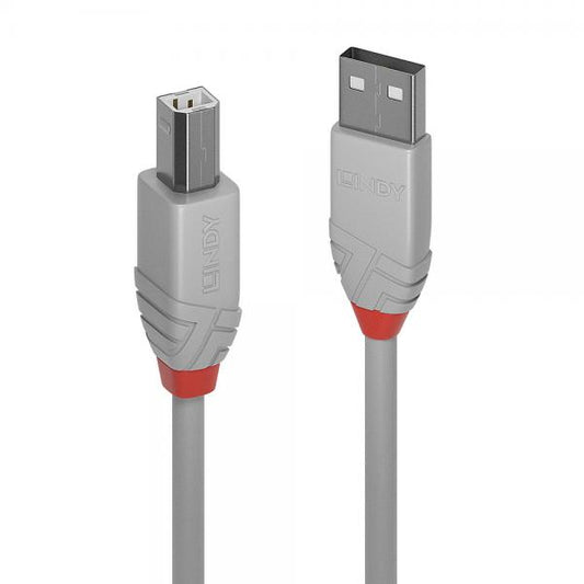 LINDY USB 2.0 A/B ANTHRA LINE CABLE 2M [36683]