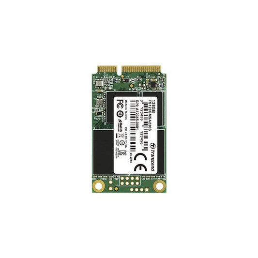 TRANSCEND SSD MSATA 64GB SATA3 3D TLC Read/Write 350/200 MBs [TS64GMSA230S]