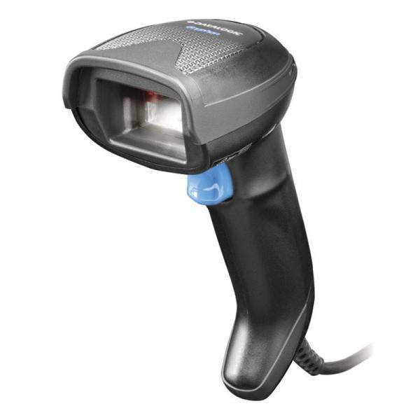 Datalogic Gryphon GD4520 - Handheld Barcode Scanner Kit - Includes Cable / Stand / Scanner - Cable Connectivity - USB - 1D - 2D - Black [GD4520-BKK1S]