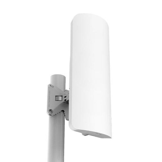 MikroTik, mANTBox 2 12s with 12dBi 120 degrees 2.4Ghz sector antenna, Dual Chain 802.11bgn wireless, 600MHz CPU, 64MB RAM, 1x Gigabit LAN, PSU, POE, pole mount, RouterOS L4 RB911G-2HPnD-12S [RB911G-2HPnD-12S]