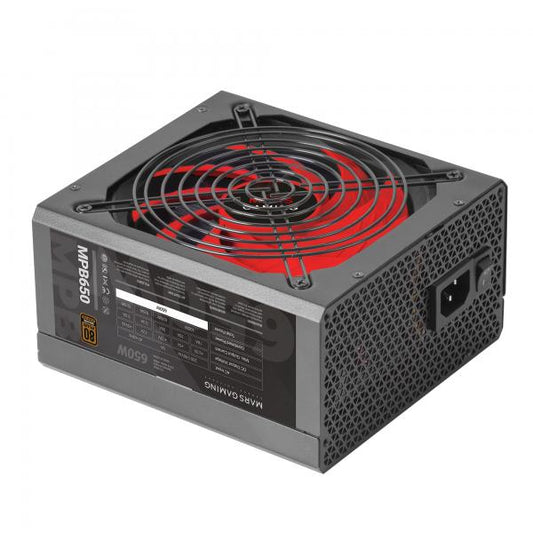 FUENTE DE ALIMENTACIÓN MARSGAMING MPB650 650W 80PLUS BRONCE APFC 2X PCIE6+2PIN [MPB650] 