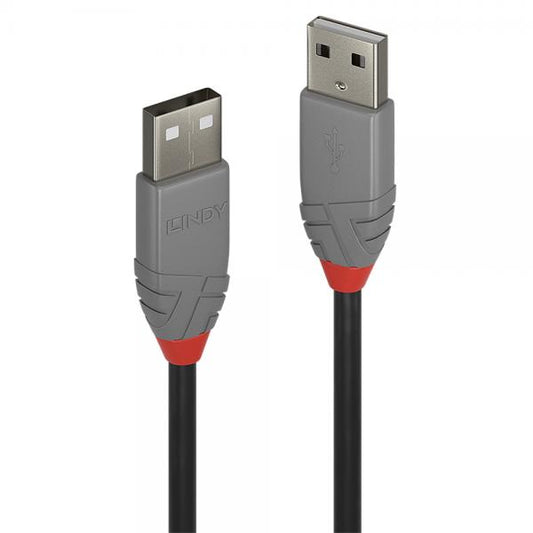 LINDY USB 2.0 CABLE TYPE A/A ANTHRA LINE, 2M [36693]