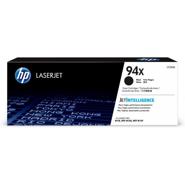 HP BLACK TONER CF294X 94X HIGH CAPACITY [CF294X]