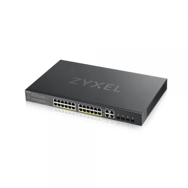 Zyxel GS1920-24HPV2 Gestito Gigabit Ethernet (10/100/1000) Supporto Power over Ethernet (PoE) Nero [GS1920-24HPV2-EU0101F]