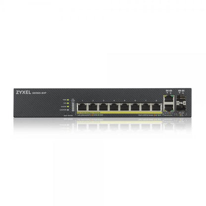 Zyxel GS1920-8HPV2 Gestito Gigabit Ethernet (10/100/1000) Supporto Power over Ethernet (PoE) Nero [GS1920-8HPV2-EU0101F]