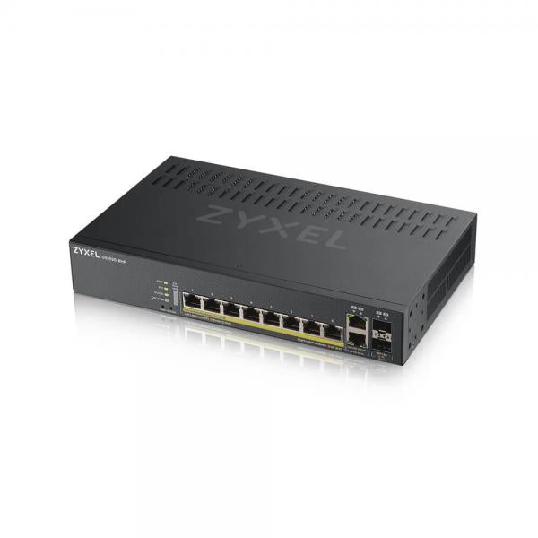 Zyxel GS1920-8HPV2 Gestito Gigabit Ethernet (10/100/1000) Supporto Power over Ethernet (PoE) Nero [GS1920-8HPV2-EU0101F]