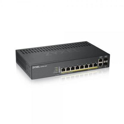 SWITCH ZYXEL GESTIONADO NEBULAFLEX 8 PUERTOS POE GIGABIT + 2 DUAL GIGABIT, IPV6, VLAN, QOS, IGMP, DISEÑO [GS1920-8HPV2-EU0101F] 