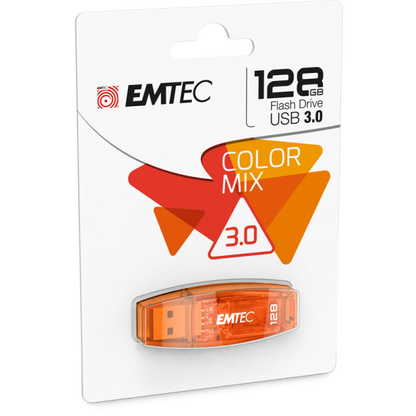 Emtec C410 unità flash USB 128 GB USB tipo A 2.0 Arancione [ECMMD128G2C410]