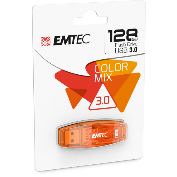 Emtec C410 unità flash USB 128 GB USB tipo A 2.0 Arancione [ECMMD128G2C410]