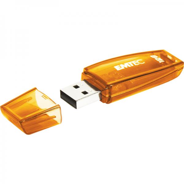 Emtec C410 unità flash USB 128 GB USB tipo A 2.0 Arancione [ECMMD128G2C410]