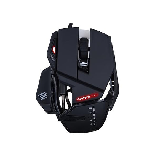 MAD CATZ GAMING MOUSE R.A.T. 4+ BLACK OTTICO 7.2K DPI 7xPUL PRG [MR03MCINBL000-0]