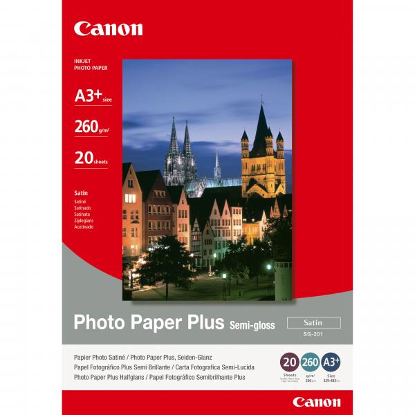 Canon carta fotografica Plus Semi-gloss SG-201 A3 Plus - 20 fogli [1686B032]