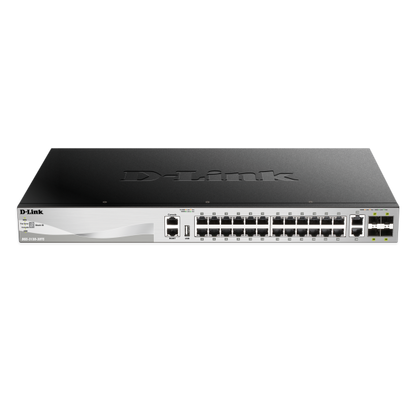 D-Link DGS-3130-30TS Gestito L3 Gigabit Ethernet (10/100/1000) Nero, Grigio [DGS-3130-30TS/SI]