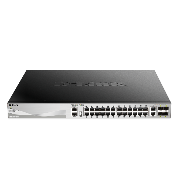 D-Link DGS-3130-30PS Gestito L3 Gigabit Ethernet (10/100/1000) Supporto Power over Ethernet (PoE) Nero, Grigio [DGS-3130-30PS/SI]