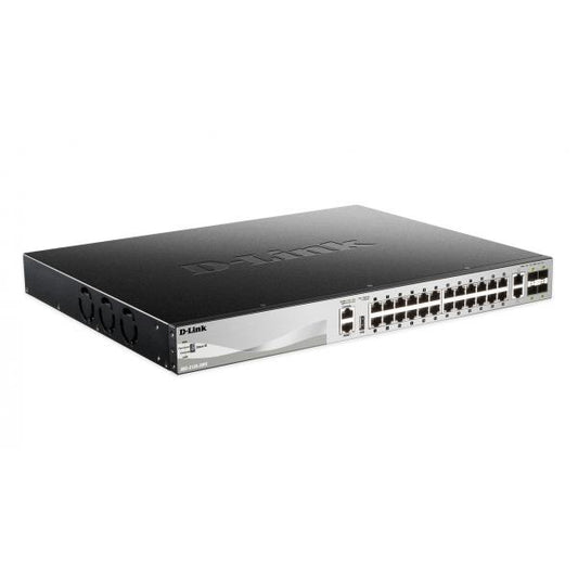 D-Link DGS-3130-30PS Managed L3 Gigabit Ethernet (10/100/1000) Support Power over Ethernet (PoE) Black, Gray [DGS-3130-30PS/SI] 