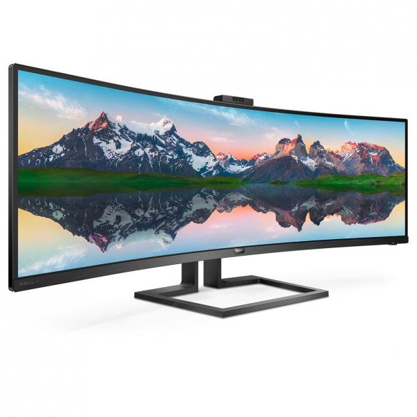 PHILIPS MONITOR CURVO 49 LED VA SUPERWIDE 32:9 5120X1440 5MS 450CDM, HDMI/DP/USB, WEBCAM, DOCKING STATION USB-C, MULTIMEDIALE [499P9H]