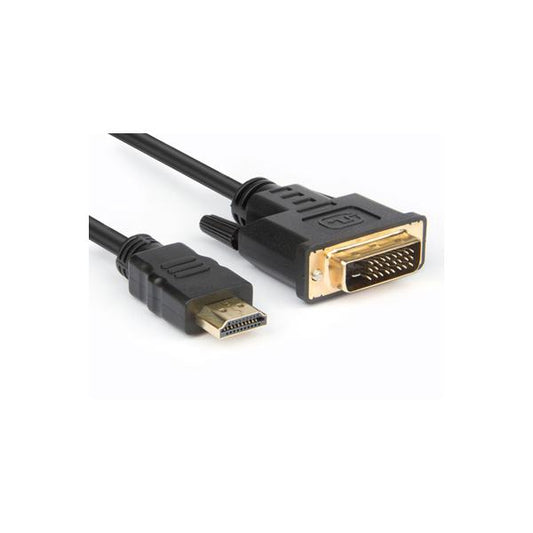 Hamlet XVCHDM-DV18 cavo e adattatore video 1,8 m HDMI tipo A (Standard) DVI-D Nero [XVCHDM-DV18]