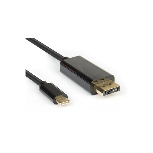 Hamlet XVAUC-DP4K20 2m USB Type-C DisplayPort Video Cable and Adapter Black [XVAUC-DP4K20]